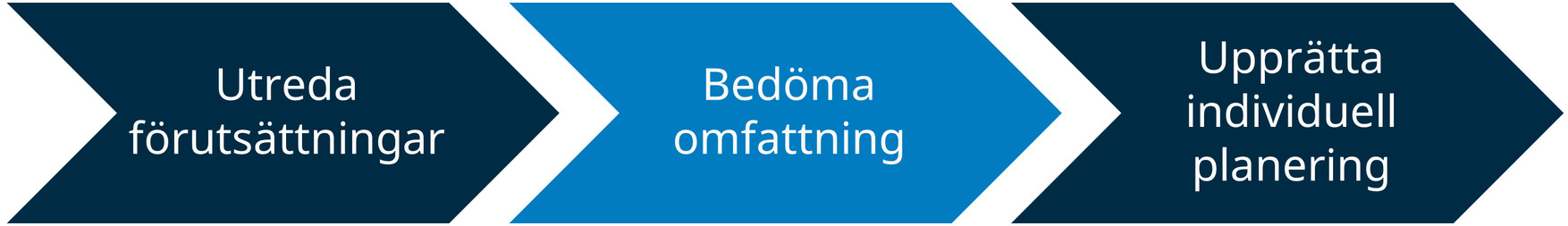 Processteg bedöma omfattning