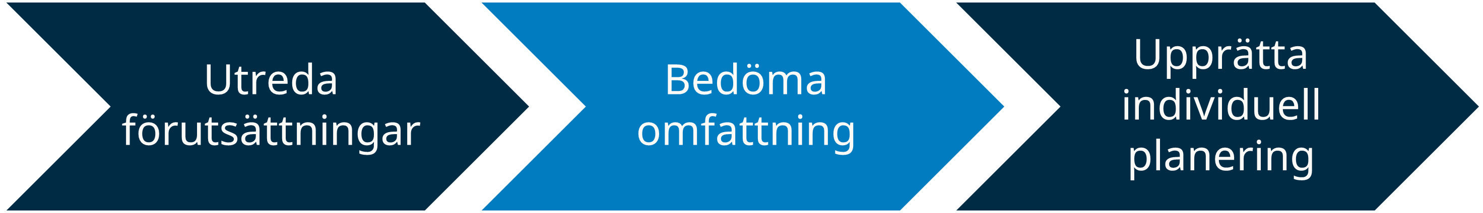 Bed&ouml;ma omfattning, processbild