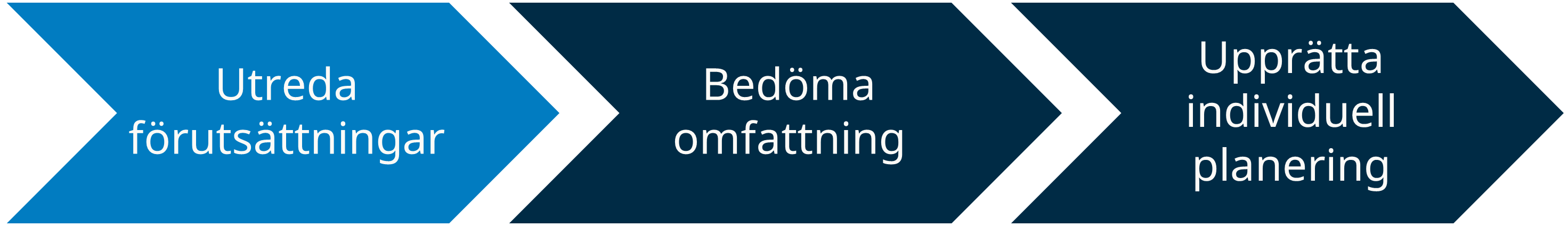 Utreda f&ouml;ruts&auml;ttningar, processbild